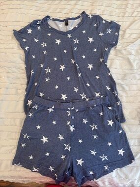 Women Navy Star PJ set
